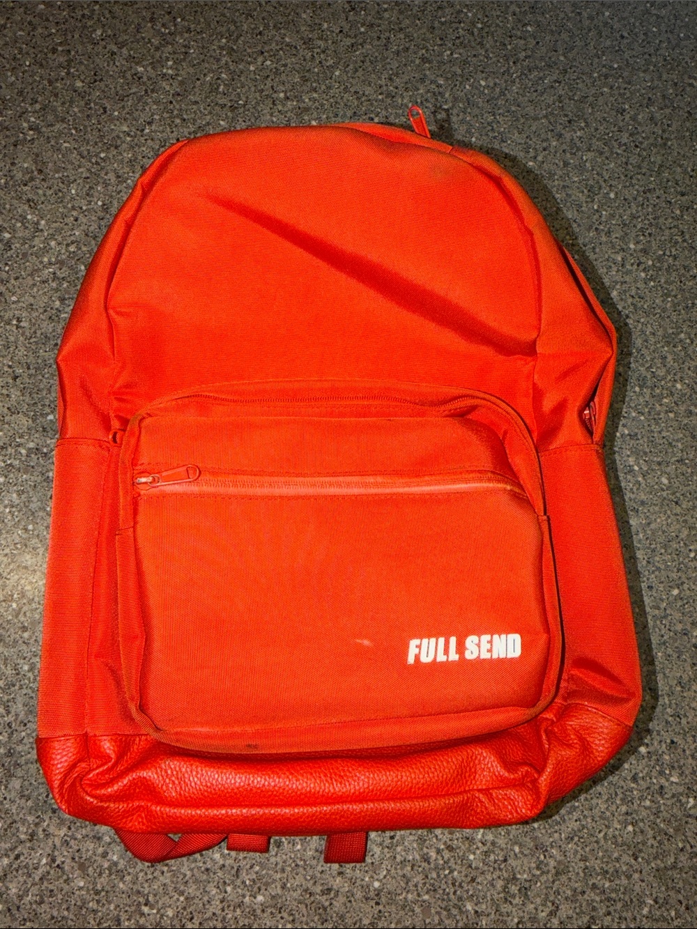 FULL SEND Men's Vibrant Orange Backpack